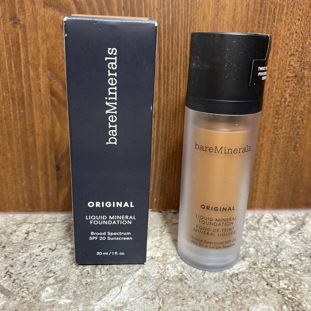 bareMinerals Original Liquid Foundation Golden Deep 28, 1 oz New Sealed